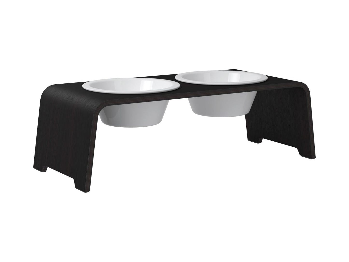 dogBar® M - Eiche dunkel mit Porzellan