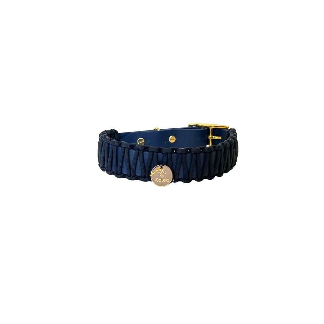 BioThane® / Paracord Halsband - "HANSEATIC-BLAU"