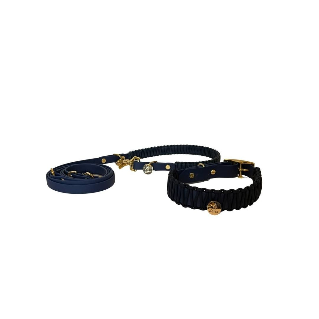 BioThane® / Paracord Halsband - "HANSEATIC-BLAU"