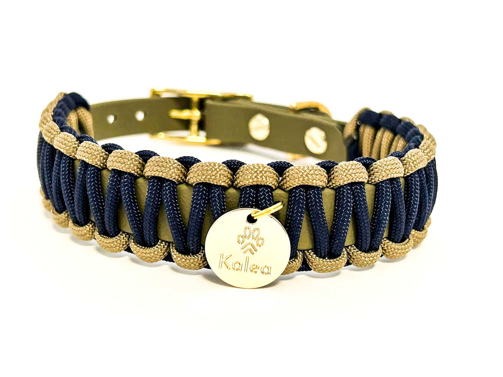 Partnerkollektion - BioThane® / Paracord Halsband - "Yuki"