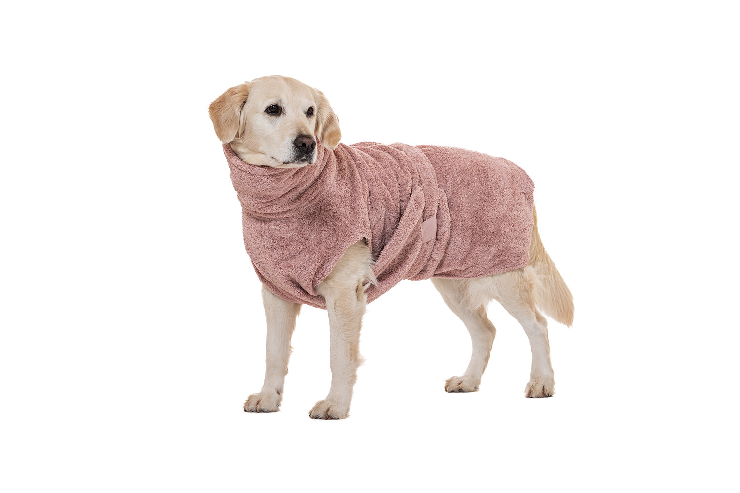 Hundebademantel aus Bio-Baumwolle "Pink Berry"