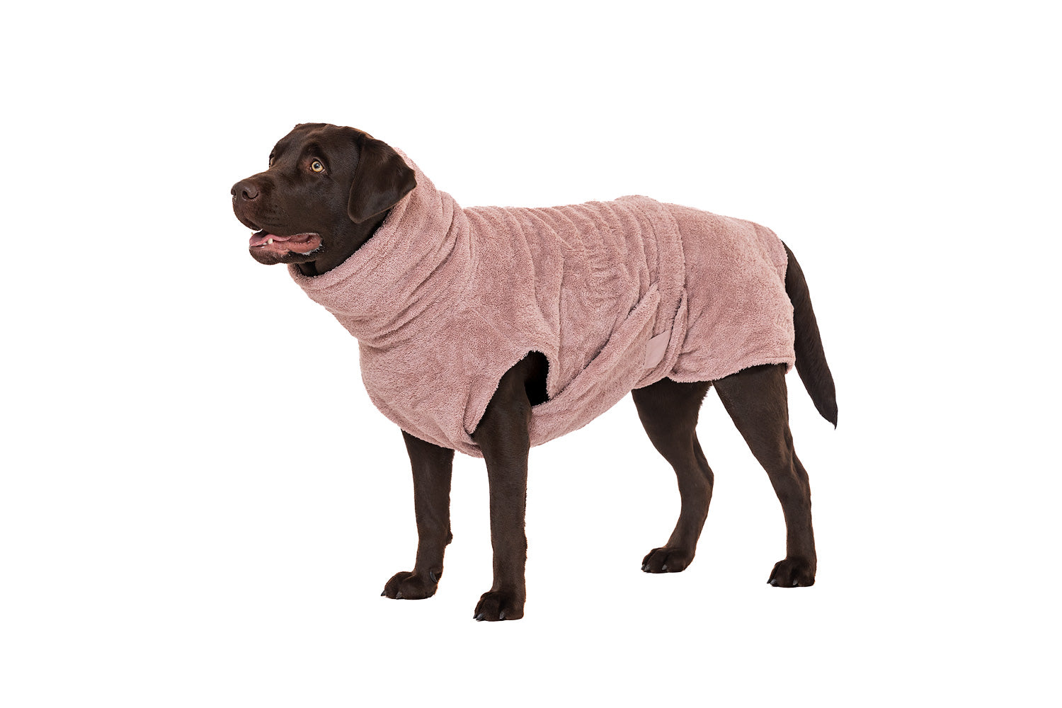 Hundebademantel aus Bio-Baumwolle "Pink Berry"