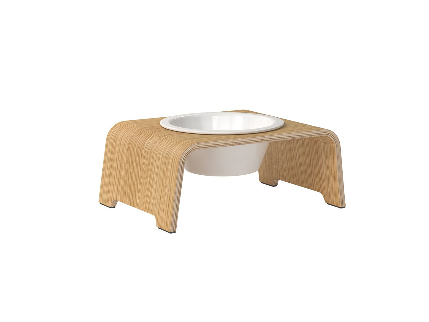 dogBar® Single M - small - Eiche hell mit Porzellan