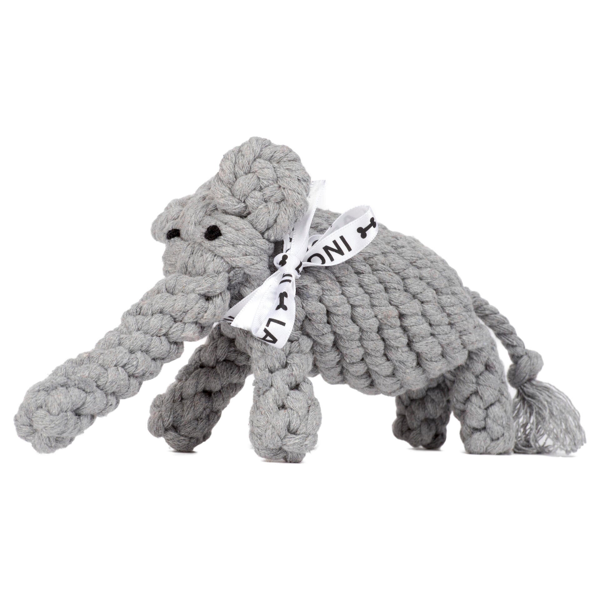 LABONI ELTON ELEFANT KULT-SPIELZEUG FÜR HUNDE - 33 x 8 x 10 cm - grau