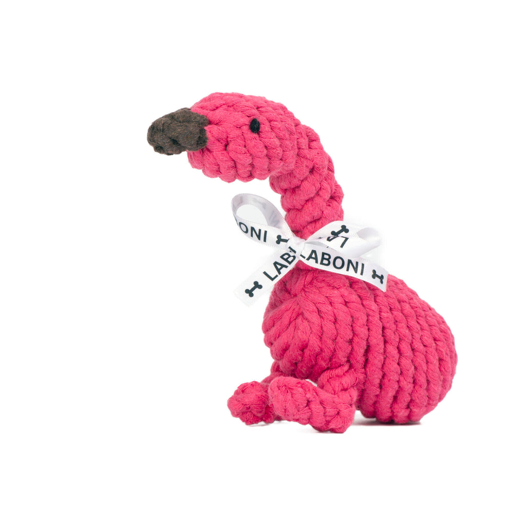 LABONI FRANZI FLAMINGO KULT-SPIELZEUG FÜR HUNDE - 22 x 7 x 10 cm - pink