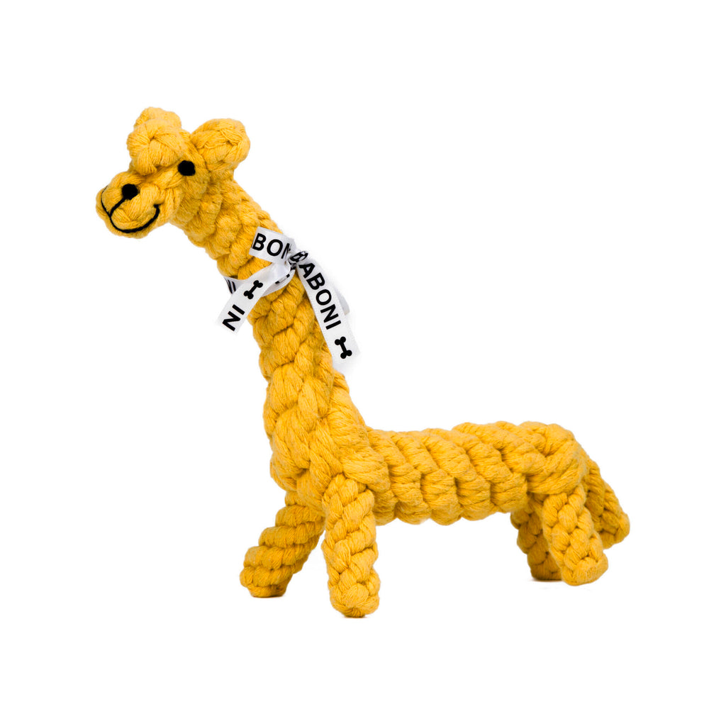 LABONI GRETA GIRAFFE KULT-SPIELZEUG FÜR HUNDE - 18 x 4 x 40 cm - gelb