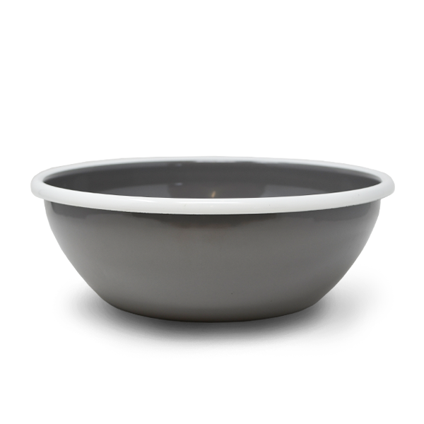 Futternapf aus Emaille "Stone Grey"