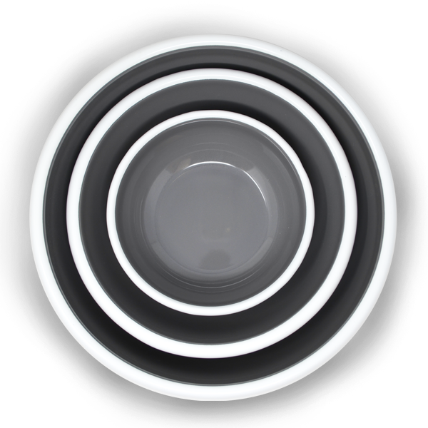 Futternapf aus Emaille "Stone Grey"