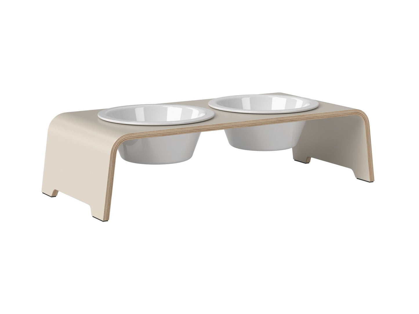 dogBar® M - small - cashmere grau mit Porzellan