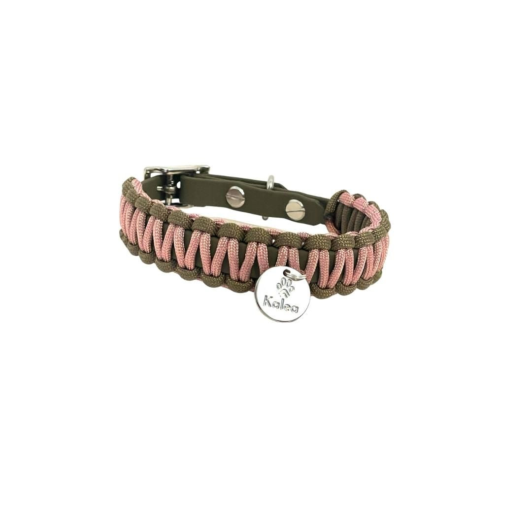 Partnerkollektion - BioThane® / Paracord Halsband - "Cora"